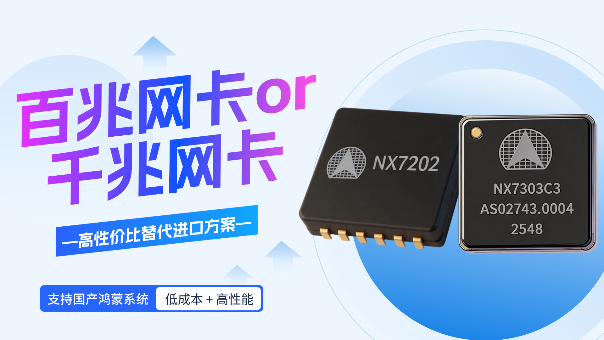 免驱+低成本！国产百兆/千兆网卡芯片NX7202、NX7303优势尽显